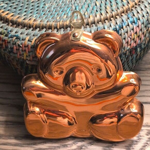 Copper Baby Bear Hanging Mold Made in Portugal - Picture 2 of 7